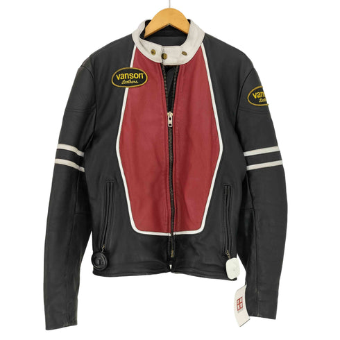 バンソン VANSON RJVシングルレザージャケット メンズ US:38