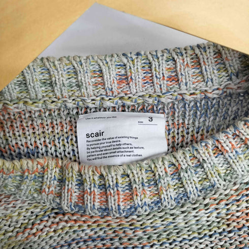scair SPACE DYED CREW NECK SWEATER クルーネックニット メンズ JPN:3