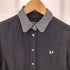 フレッドペリー FRED PERRY 襟チェック切替 レーヨン シャツワンピース レディース US:4