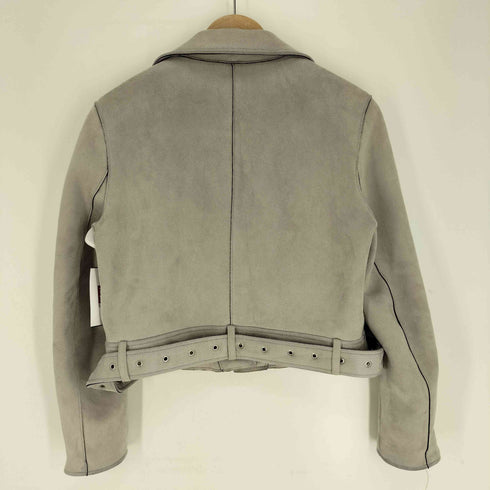 ザラ ZARA スエード ダブル ライダース ジャケット レディース import:M
