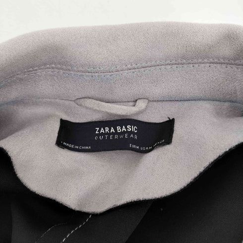 ザラ ZARA スエード ダブル ライダース ジャケット レディース import:M