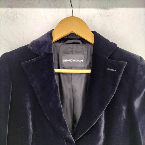 エンポリオアルマーニ EMPORIO ARMANI OLD ベロア テーラードジャケット レディース