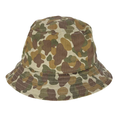 ニューエラ NEW ERA ロゴ刺繍 カモ柄バケットハット メンズ MEDIUM-LARGE