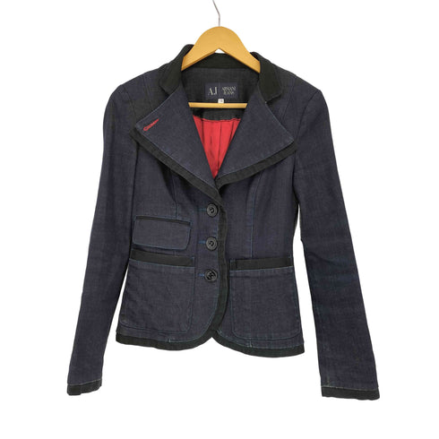 アルマーニジーンズ ARMANI JEANS デニムテーラードジャケット レディース EUR:40