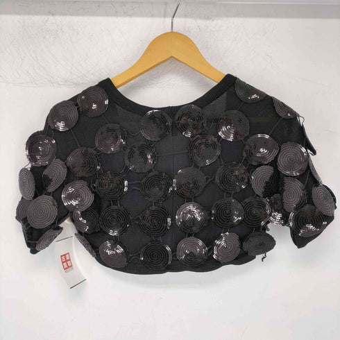エンポリオアルマーニ EMPORIO ARMANI ドットスパンコールデザインニット ボレロ レディース EUR:38