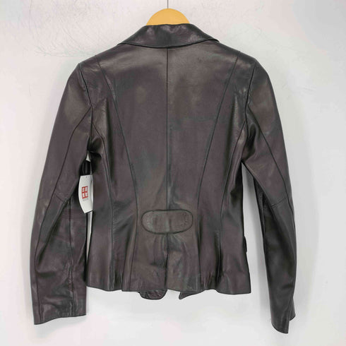 エンポリオアルマーニ EMPORIO ARMANI レザーテーラードジャケット レディース EUR:40