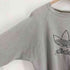 アディダス adidas 90S USA製 トレフォイルロゴ 刺繍 裏起毛 ポリコットン ラグランスリーブ クルーネック スウェット メンズ import:L