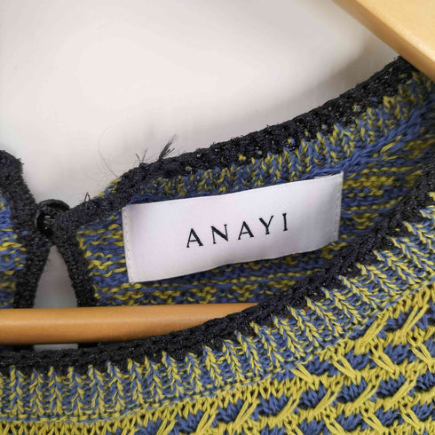 アナイ ANAYI コットンテープ S/S ニット レディース JPN:38