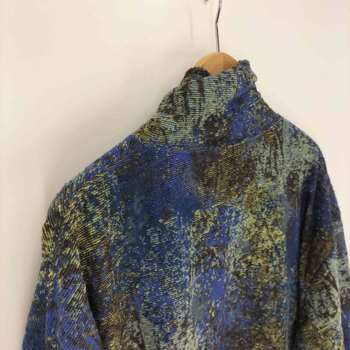 メゾンスペシャル MAISON SPECIAL 21AW アブストラクト パイル ジャガード プライム オーバー タートルネック ロングスリーブ Tシャツ ユニセックス メンズ JPN:46