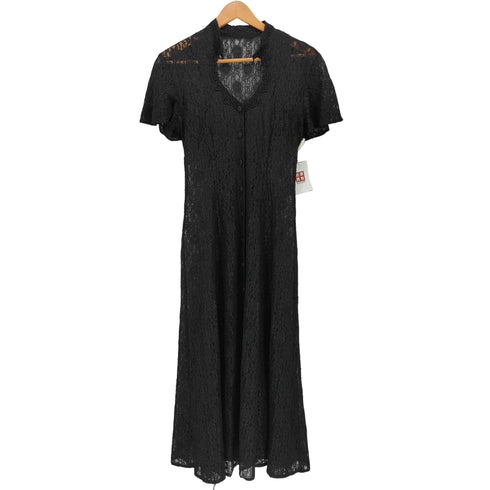 FLOUR JACQUARD KNIT DRESS フラワー ジャガード レース シャツ ワンピース レディース