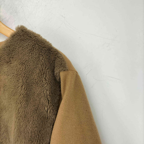 チャオパニック Ciaopanic ファードッキング ノーカラーコート レディース JPN:M