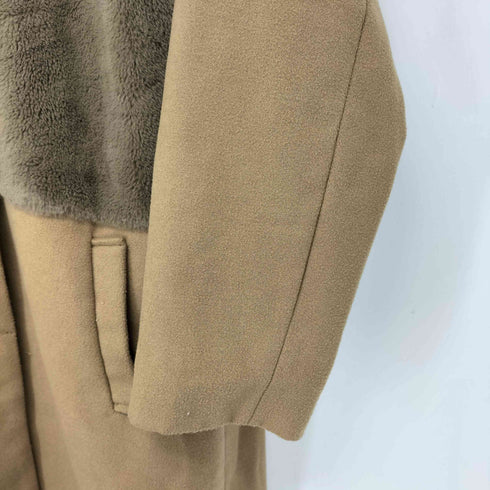 チャオパニック Ciaopanic ファードッキング ノーカラーコート レディース JPN:M