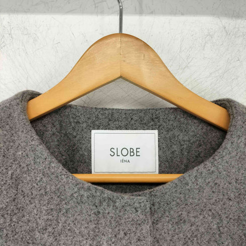 スローブイエナ SLOBE IENA ノーカラーウールコート レディース JPN:38