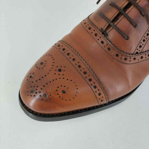 Lloyd Footwear 2827/ER02 Brown Burnish セミブローグ メダリオン ストレートチップ ドレスシューズ メンズ UK:7 E