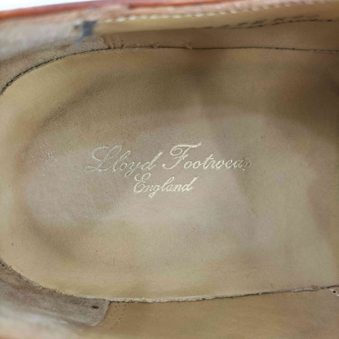 Lloyd Footwear 2827/ER02 Brown Burnish セミブローグ メダリオン ストレートチップ ドレスシューズ メンズ UK:7 E