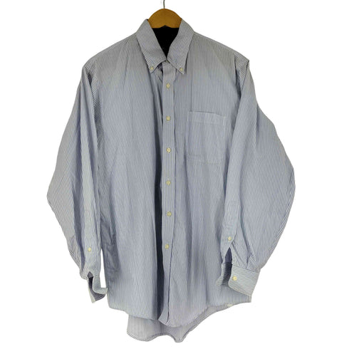 ランズエンド LANDS END ストライプ L/S BDシャツ メンズ 15 2/1-3