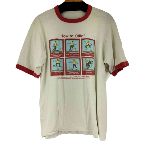 USA製 フロントプリント S/S リンガーTシャツ メンズ import:L