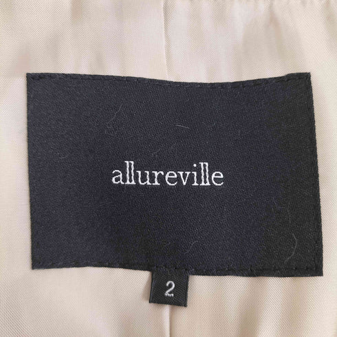 アルアバイル allureville アンゴラウール フーデッドコート レディース JPN:2