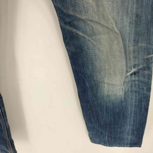 ペペジーンズロンドン PEPE JEANS LONDON HERITAGE シンチバック ボタンフライ ダメージ ストレートデニム メンズ