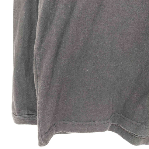 ステューシー Stussy 00s メキシコ製 コットン フロントロゴプリント クルーネック長袖Tシャツ メンズ import:M