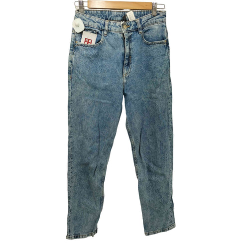 ザラ ZARA ジップフライ ストレートデニムパンツ レディース EUR:38
