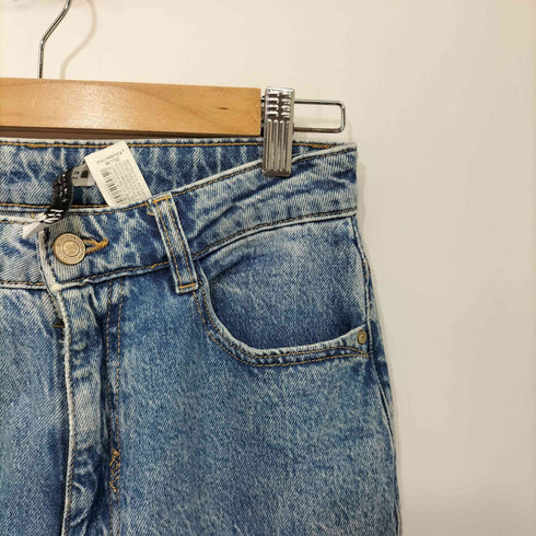 ザラ ZARA ジップフライ ストレートデニムパンツ レディース EUR:38