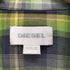 ディーゼル DIESEL チェック柄ワッペンデザイン開襟シャツ Y2K レディース XL