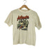 袖裾シングル フロントプリントクルーネックTシャツ メンズ