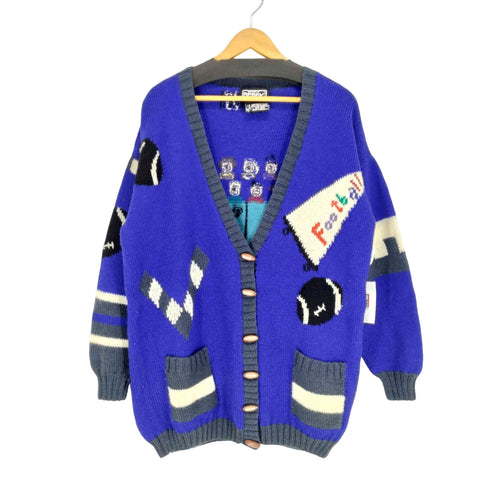 HAND KNIT BY BERER ラグビーデザインカーディガン メンズ