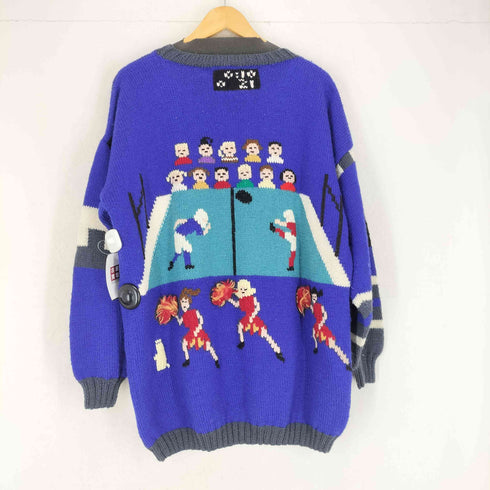 HAND KNIT BY BERER ラグビーデザインカーディガン メンズ