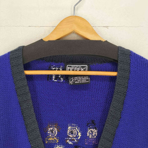 HAND KNIT BY BERER ラグビーデザインカーディガン メンズ