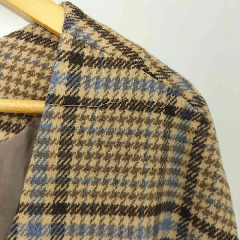 オリーブデオリーブ OLIVE des OLIVE スナップボタン 千鳥格子柄ロングコート レディース import:M