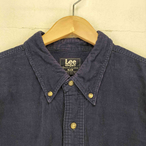 リー Lee SPORT チームロゴ刺繍コーデュロイシャツ メンズ XL