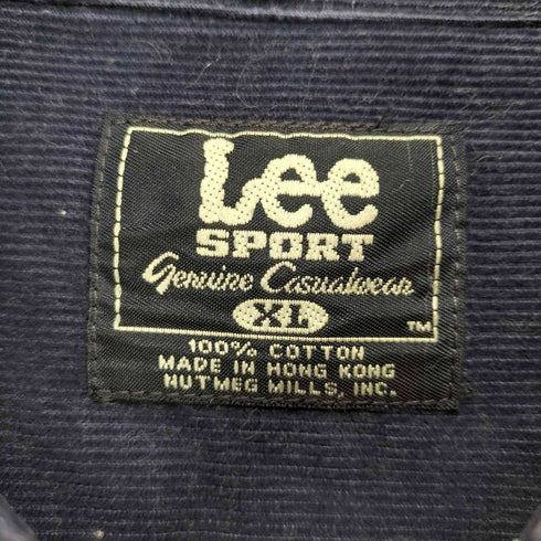 リー Lee SPORT チームロゴ刺繍コーデュロイシャツ メンズ XL