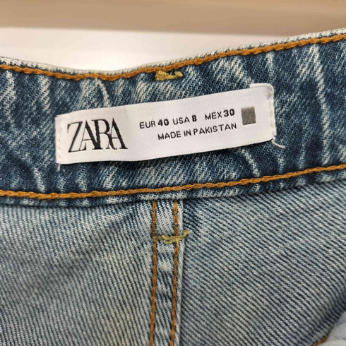 ザラ ZARA ジップフライ ストレートデニムパンツ レディース EUR:40-42