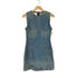 ザラ ZARA デニムノースリーブワンピース レディース import:M