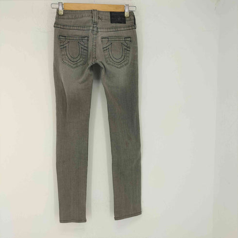トゥルーレリジョン TRUE RELIGION USA製 ブラックデニム ウォッシュドスキニー レディース 23