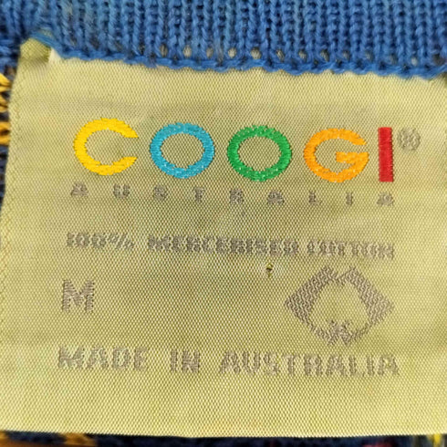 クージー COOGI 90S 3Dニットカーディガン メンズ import:M