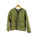 KKKKKK LINER JACKET スパンコールメッセージ キルティング ライナージャケット レディース import:M