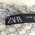 ザラ ZARA かぎ網 シアーメタリックキャミドレス レディース import:M