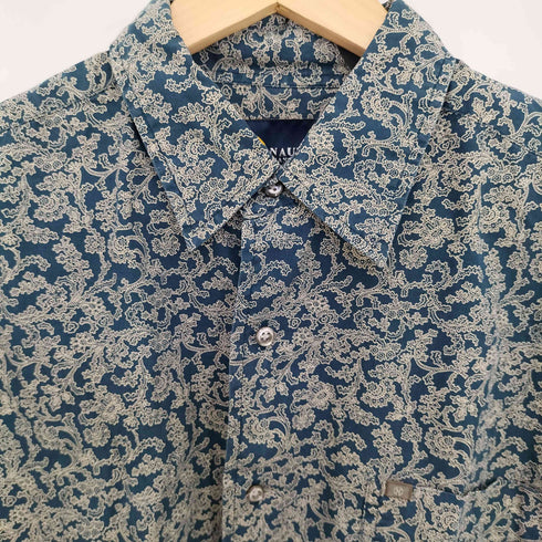 ノーティカ NAUTICA 90-00s インド製 ペイズリー柄 コットン長袖シャツ メンズ import:L