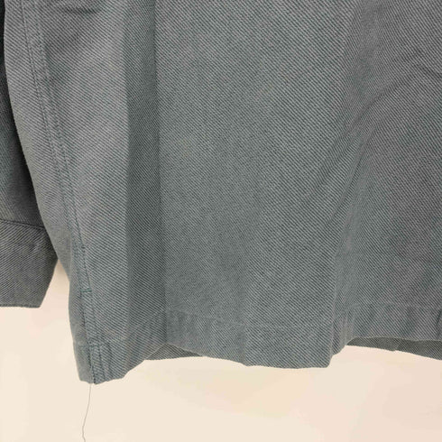 ヴァンヒューゼン VAN HEUSEN SOFT SUEDE スエード地 ダブルポケットシャツ メンズ import:L