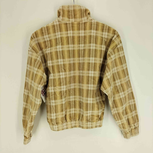 アディダスオリジナルス adidas Originals 24SS CORDUROY TARTAN HALF ZIP TOP コーデュロイ タータン ハーフジップトップ レディース import:S