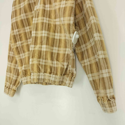 アディダスオリジナルス adidas Originals 24SS CORDUROY TARTAN HALF ZIP TOP コーデュロイ タータン ハーフジップトップ レディース import:S