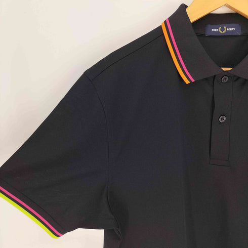 フレッドペリー FRED PERRY 月桂樹 ロゴ刺繍 S/S ポロシャツ メンズ import:L