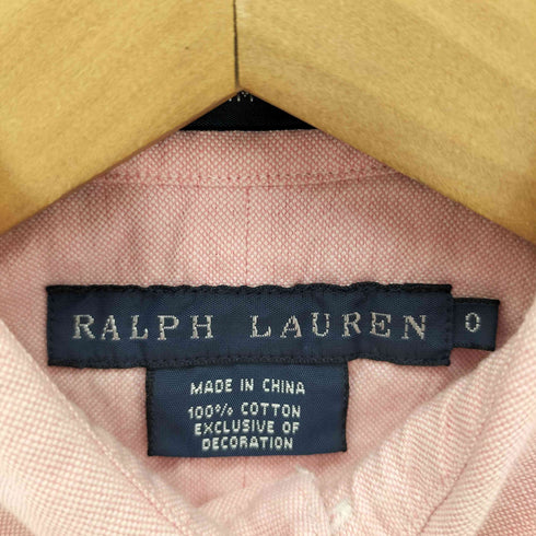 ラルフローレン RALPH LAUREN SLIM FIT ポニー刺繍 コットン L/S レギュラーカラーシャツ レディース JPN:0