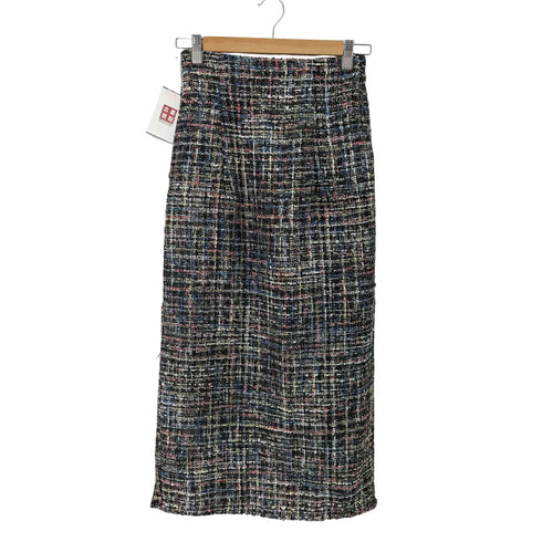 ナチュラルクチュール natural couture MIXツイードハイウエストタイトスカート レディース FREE