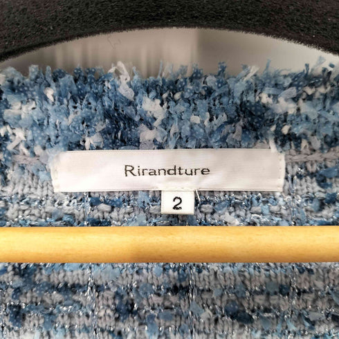 リランドチュール Rirandture ラメツイードニットジャケット レディース JPN:2