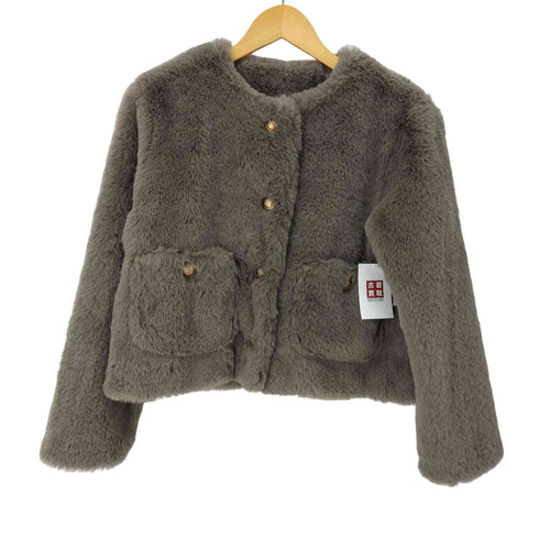 ミラオーウェン Mila Owen 金釦クロップドファージャケット レディース JPN:1