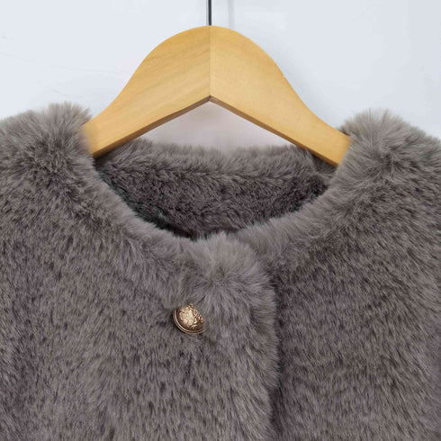 ミラオーウェン Mila Owen 金釦クロップドファージャケット レディース JPN:1